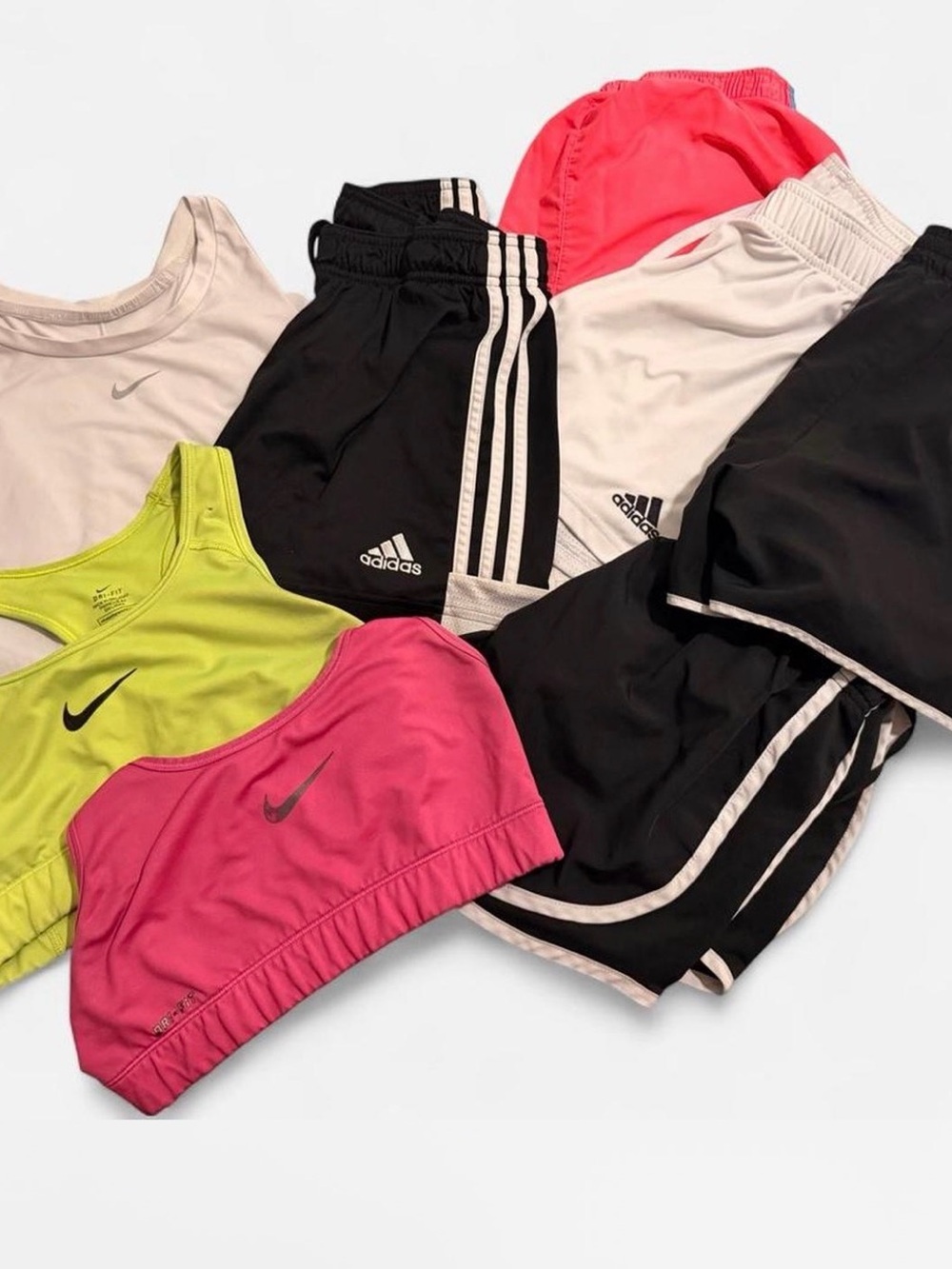 NIKE + ADIDAS Women’s Athletic Workout Bundle 8 Pieces | S/M Dri-FIT